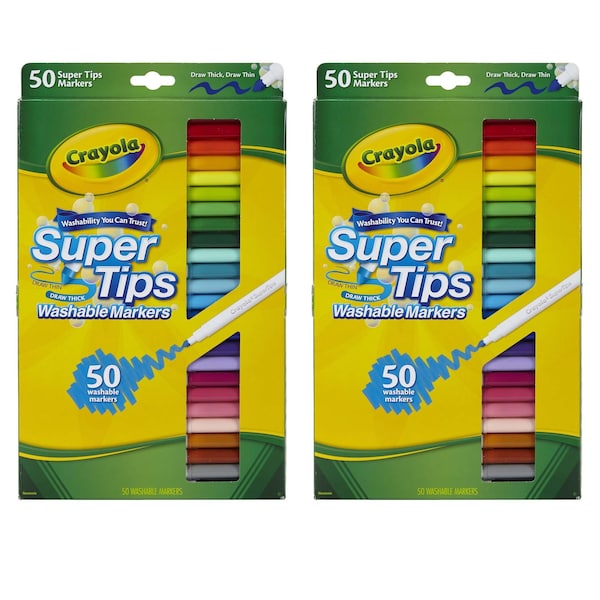 Washable Super Tips with Silly Scents, PK100